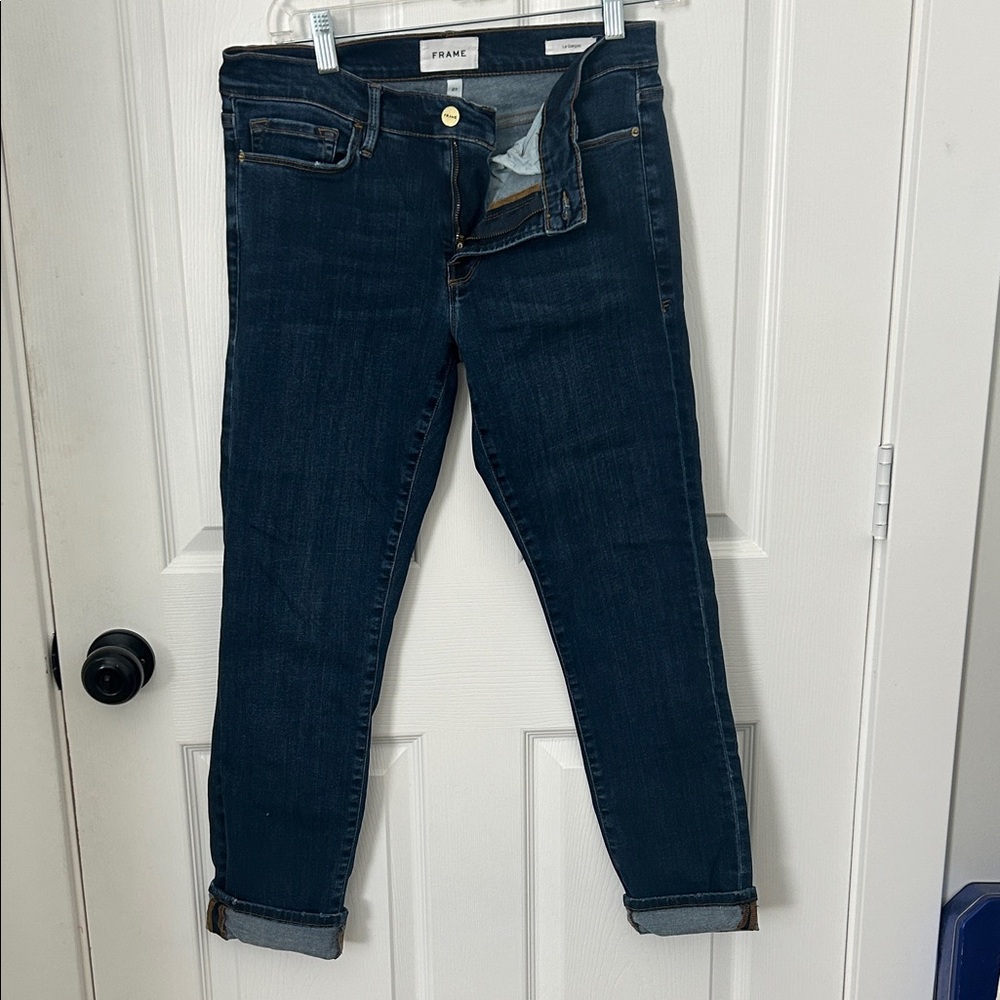 Frame Denim Women's Dark Blue Ankle Jeans